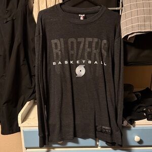 UNK NBA Dark Gray Long Sleeve Shirt